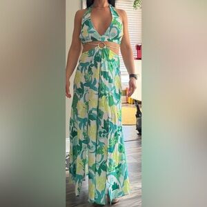Saints and Secrets Cut-out Maxi Dress